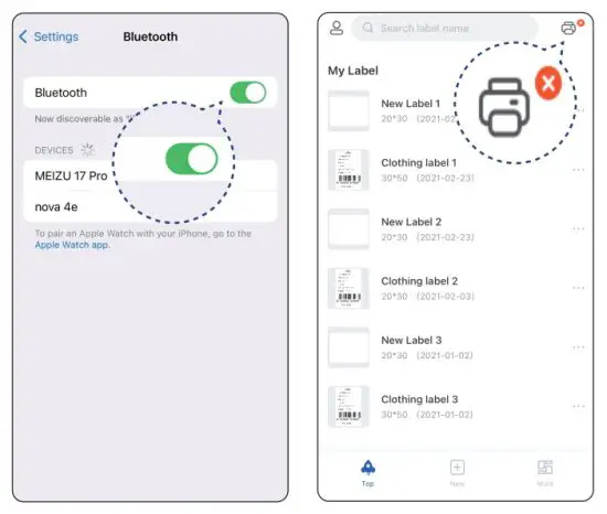 clabel CT-220B Portable Thermal Label Printer - 1