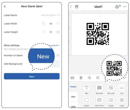 clabel CT-220B Portable Thermal Label Printer - 3