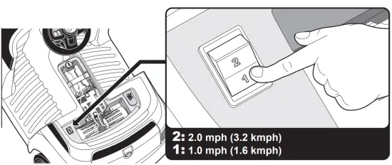 Switching between speed modes