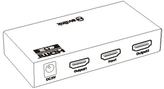 av-link 128.826UK 4K HDMI Splitter - 1