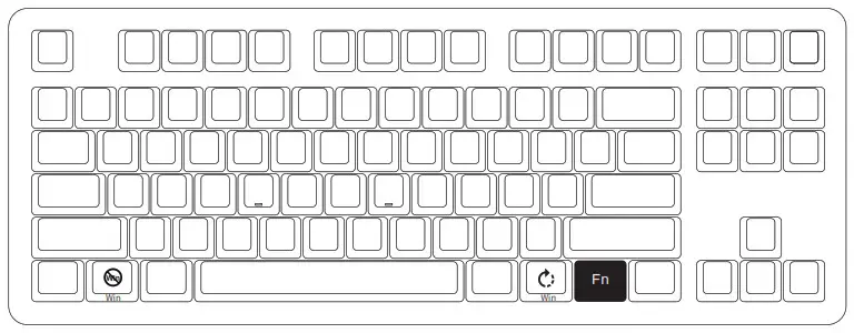 AKKO Sakura Jelly Acrylic Mechanical Keyboard - System Commands