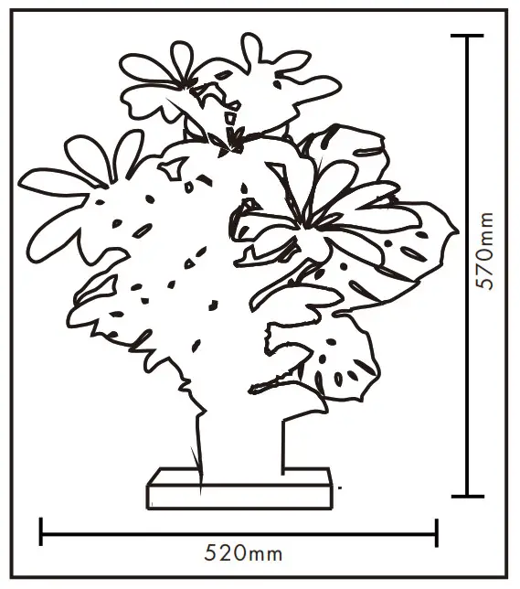 QAZQA Sihouettes TL Green 94525 1