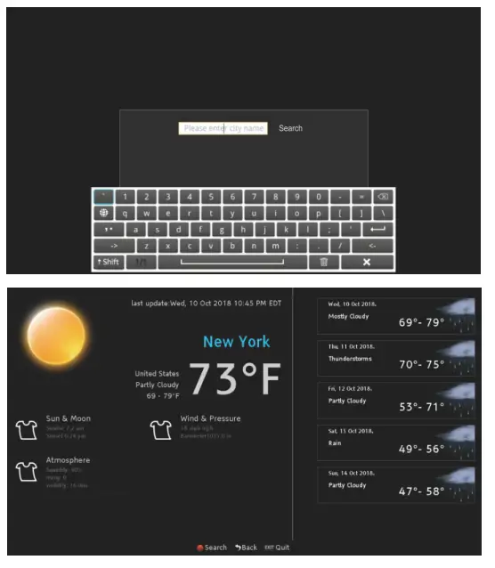 Kontech Electronics OT65A1KAGC Outdoor TV - app