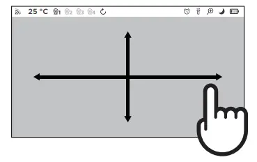 oricom OBH36T 5 Inch Smart HD Touchscreen Nursery Pal Premium Baby Monitor - Touch screen operation