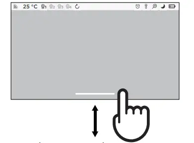 oricom OBH36T 5 Inch Smart HD Touchscreen Nursery Pal Premium Baby Monitor - Touch screen