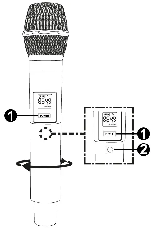 VONYX ST016 Personal PA Wireless System - UHF MICROPHONE