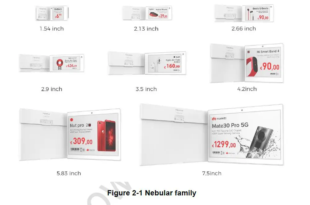 Zhejiang Hanshow Technology NEBULAR-213 Electronic Shelf Label 2