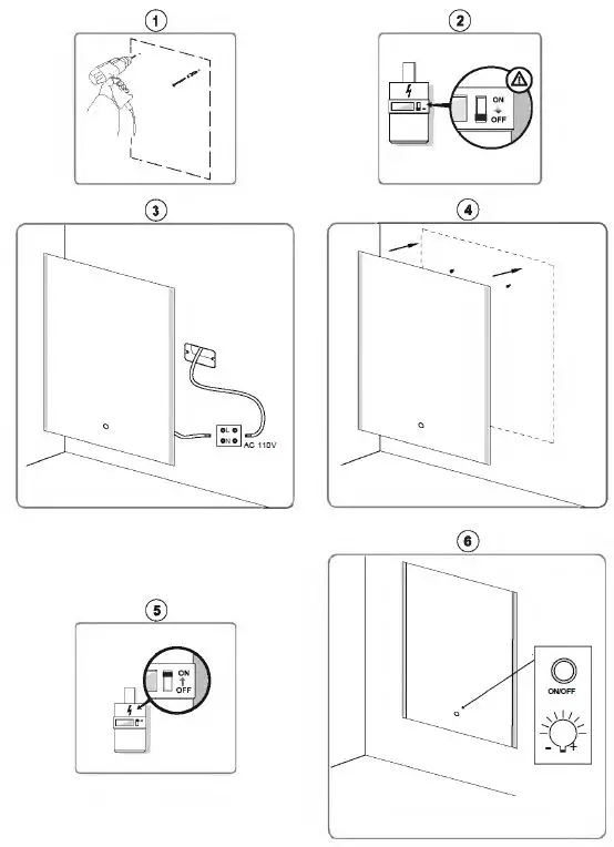 KINWELL UCM1022-6080 Frameless Rectangular LED Light 1