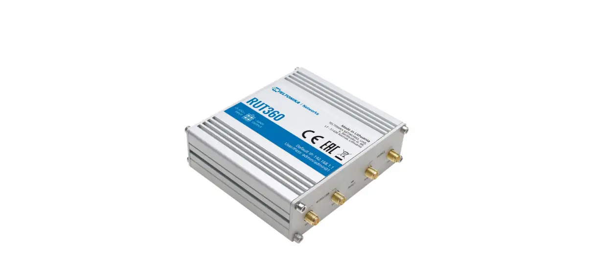 Teltonika Networks Rut360 Lte Industrial Router User Guide