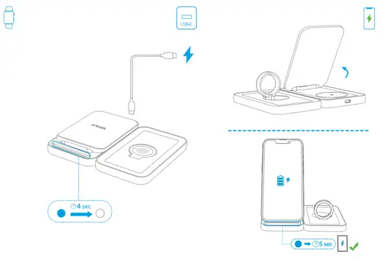 ANKER 533 3 in 1 Wireless Charger with Stande - fig2