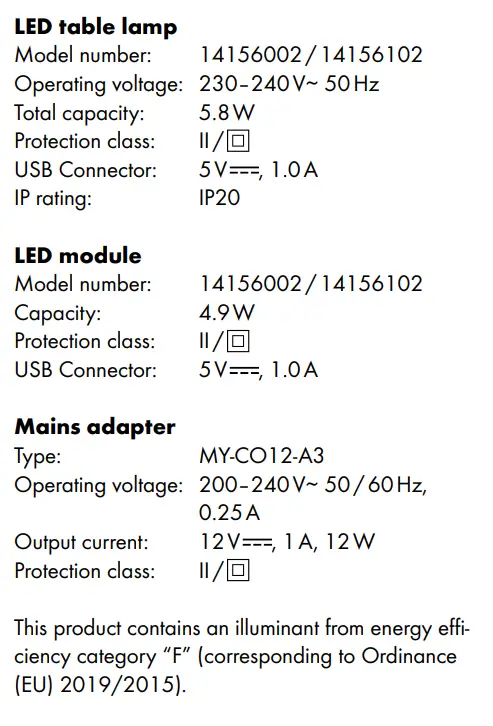 LIVARNO home 364922 LED Table Lamp fig22