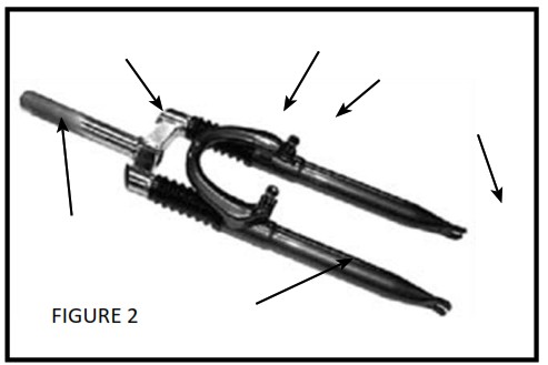 X TREME Newport Elite Max 36V Beach Cruiser Ebike - Forks 2