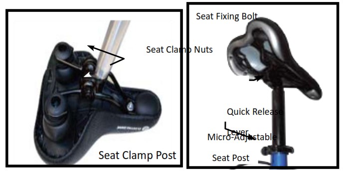 X TREME Newport Elite Max 36V Beach Cruiser Ebike - SEAT AND SEAT POST