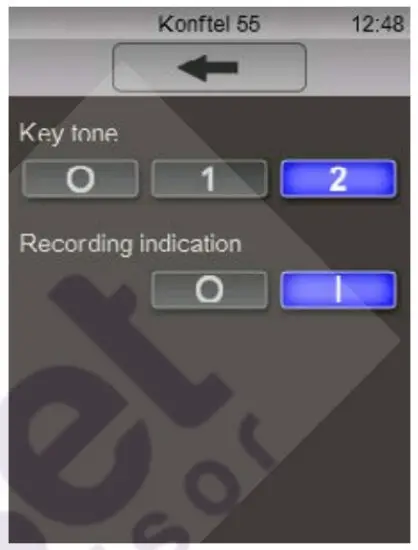 KONFTEL 910101071 55 Conference Phone - ADJUSTING SOUND EFFECTS
