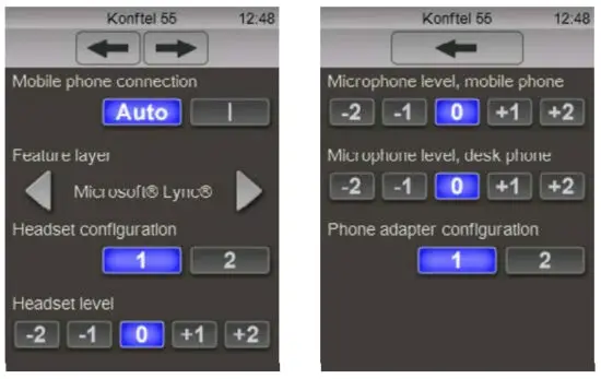 KONFTEL 910101071 55 Conference Phone - CHANGING CONNECTION SETTINGS