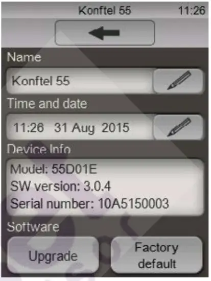 KONFTEL 910101071 55 Conference Phone - CHANGING SYSTEM SETTINGS