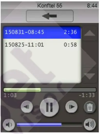 KONFTEL 910101071 55 Conference Phone - LISTENING TO A RECORDING