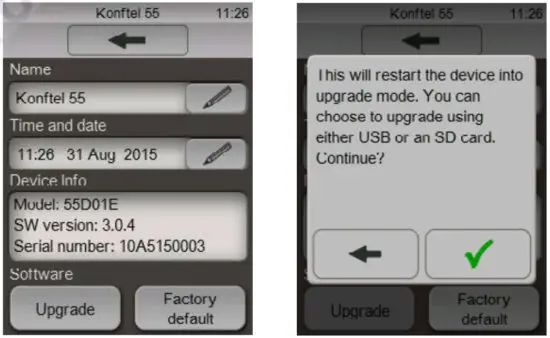 KONFTEL 910101071 55 Conference Phone - Updating software