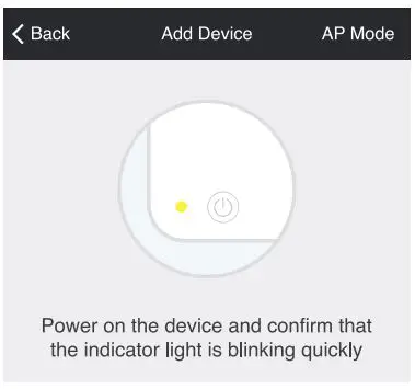 Lumary Smart Wi-Fi Dimmer Switch User Guide - Make sure TAP's light is rapidly flashing blue