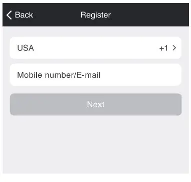 Lumary Smart Wi-Fi Dimmer Switch User Guide - Enter your mobile phone number or email address