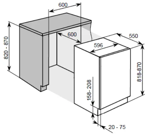 CANDY CFU 135 NEK N Integrated Undercounter Freezer - SPECIFICATIONS OF YOUR FREEZER