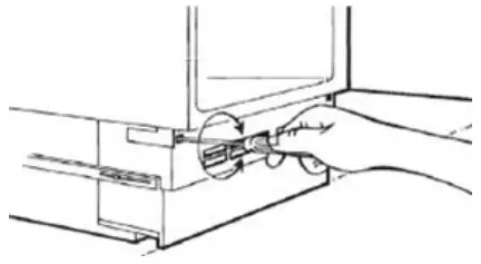 CANDY CFU 135 NEK N Integrated Undercounter Freezer - kickboard