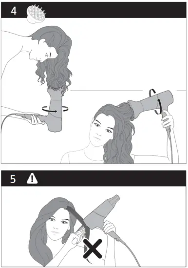 PHILIPS BHD514 Hair Dryer - Fig 3