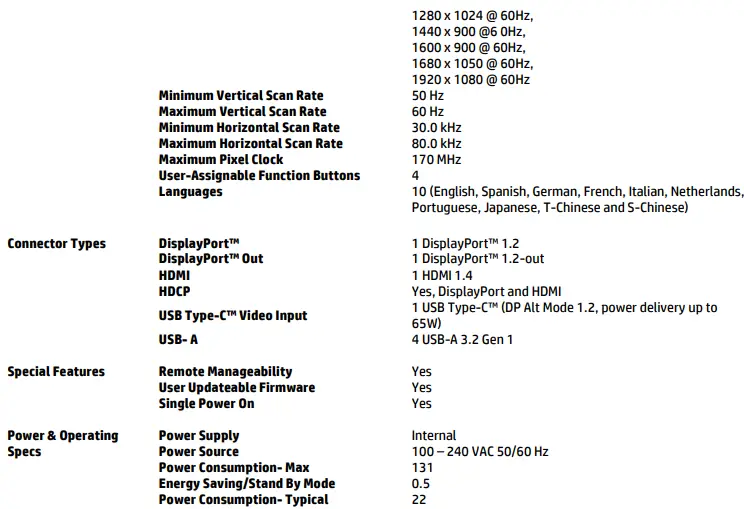 HP G4 FHD USB-C Monitor-fig6