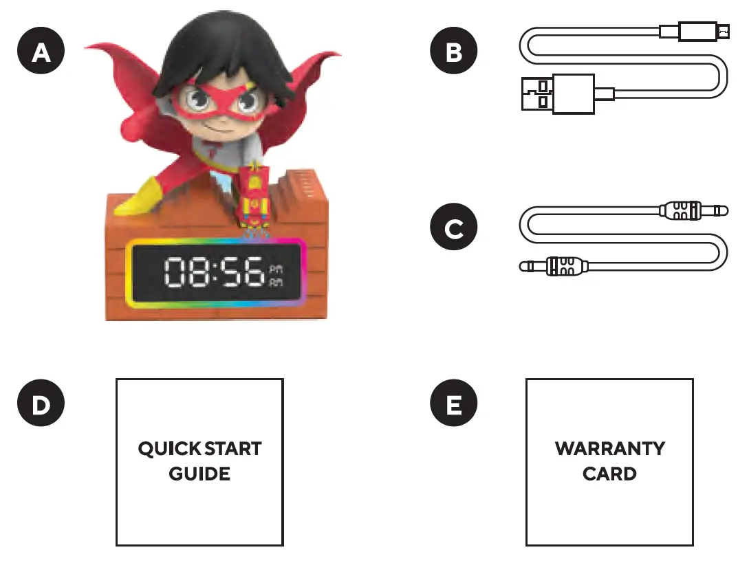 Dp Audio Video RJAL405 Red Titan Alarm Clock 1