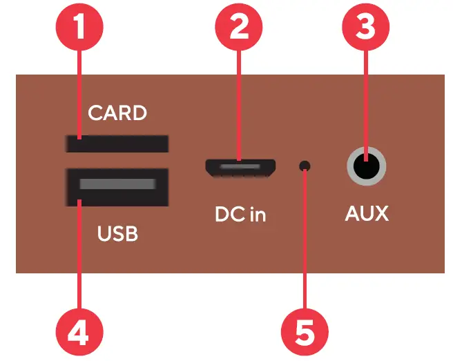 Dp Audio Video RJAL405 Red Titan Alarm Clock 10