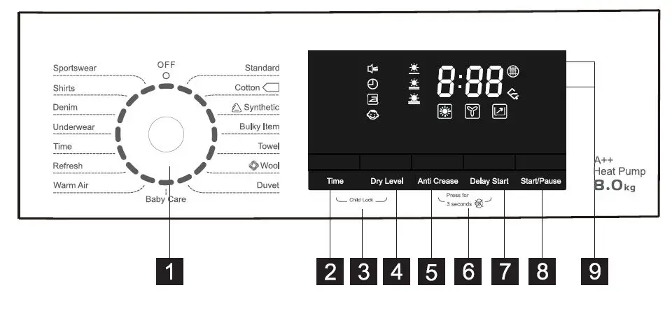 JOCEL JSR013965 Clothes Dryer 5