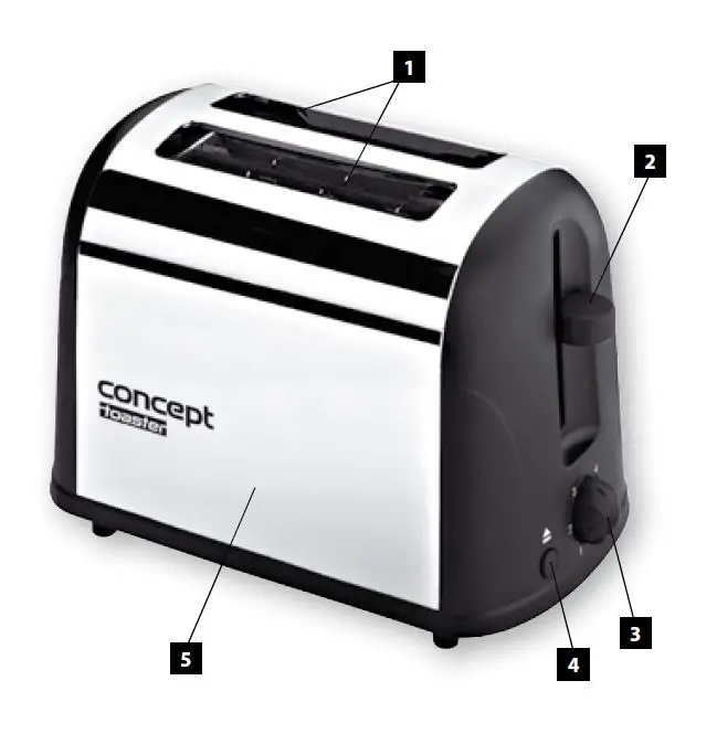 concept TE2040 2 Slice Toaster 1