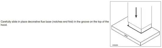 FIG 14 INSTALL THE DECORATIVE FLUE