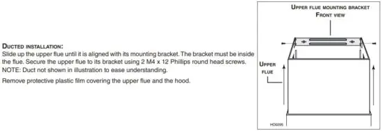 FIG 16 INSTALL THE DECORATIVE FLUE