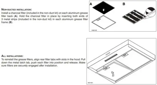 FIG 17 REINSTALL GREASE FILTER(S)