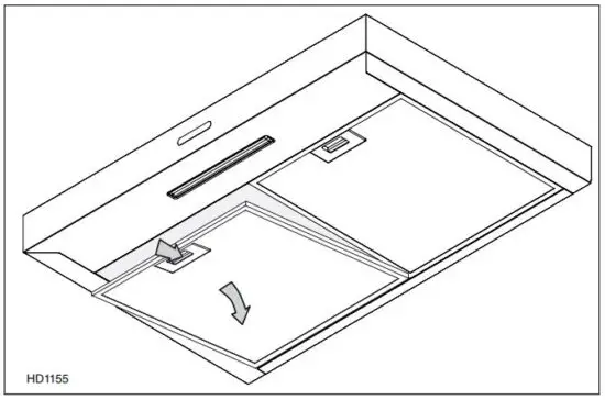 FIG 6 REMOVE GREASE FILTER(S)