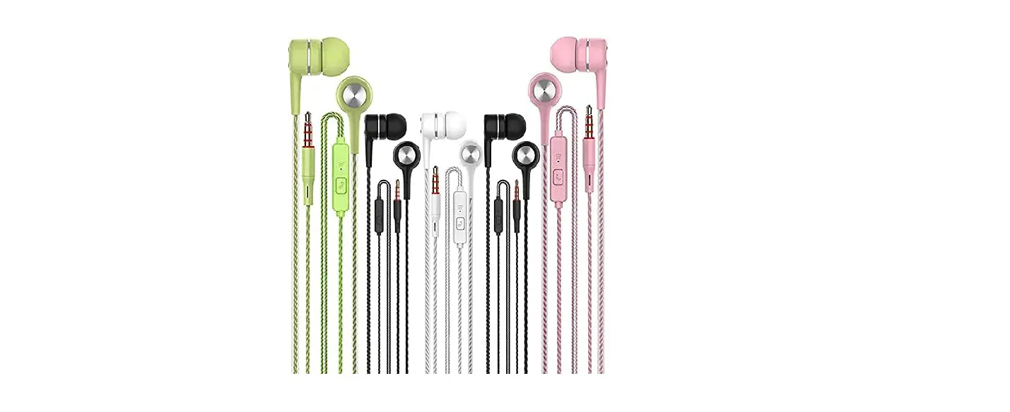Kamon 5 Pack Earbuds Headphones With Remote & Mic, Earphones User Instructions