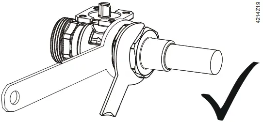 SIEMENS VAG61 2-port ball valve, externally threaded 1A