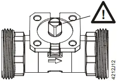 SIEMENS VAG61 2-port ball valve, externally threaded 2B