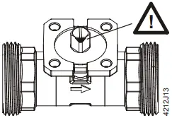 SIEMENS VAG61 2-port ball valve, externally threaded 2F