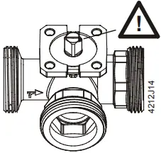 SIEMENS VAG61 2-port ball valve, externally threaded 2I