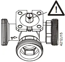 SIEMENS VAG61 2-port ball valve, externally threaded 2L