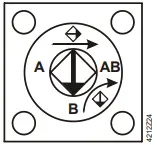 SIEMENS VAG61 2-port ball valve, externally threaded 2M