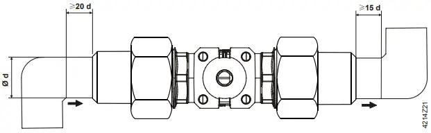 SIEMENS VAG61 2-port ball valve, externally threaded 3A