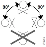 SIEMENS VAG61 2-port ball valve, externally threaded C2