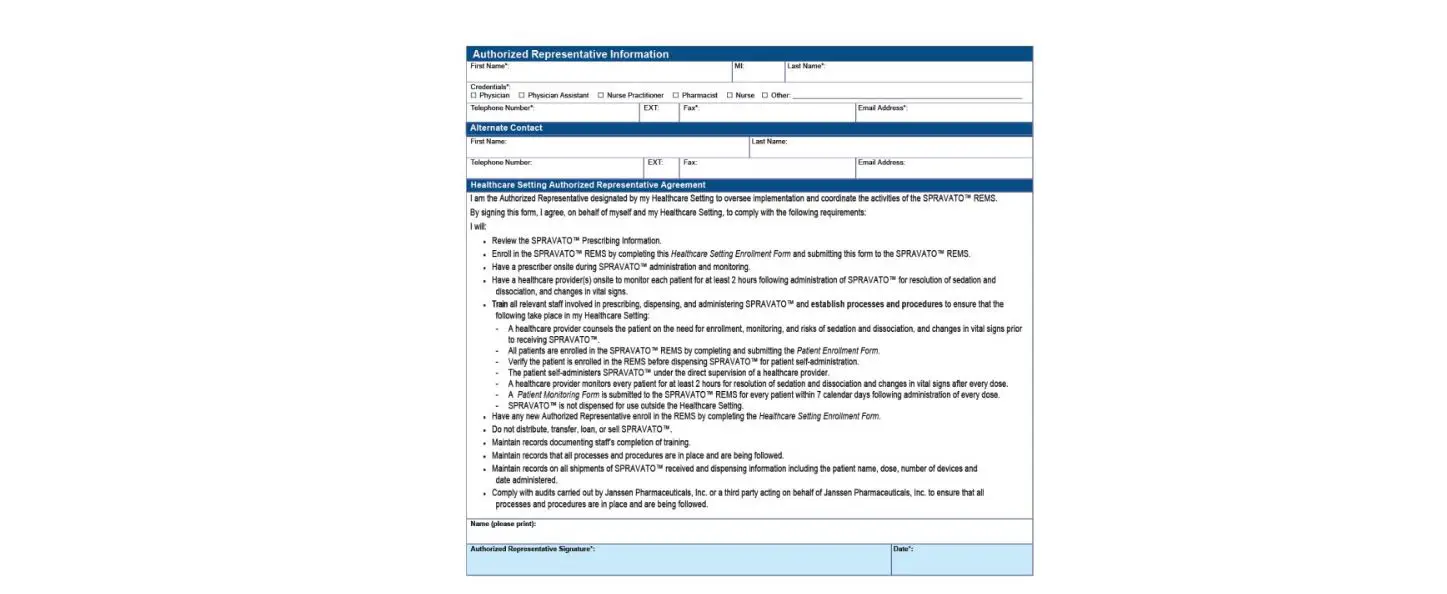 Spravato Patient Monitoring Form Instructions