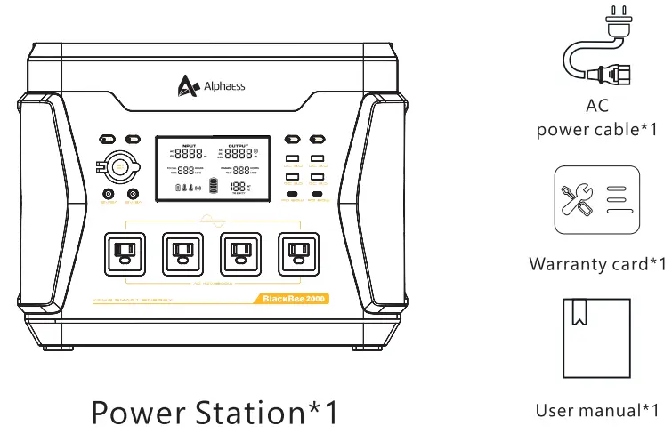 AlphaESS BlackBee2000 Portable Power Station - fig2