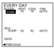 BARD THERMOSTAT Menu Driven Display 1120-44 10