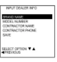 BARD THERMOSTAT Menu Driven Display 1120-44 6