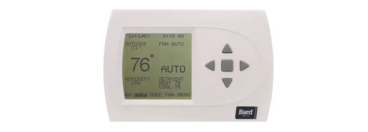 Bard Thermostat Menu Driven Display 1120-445a User Manual